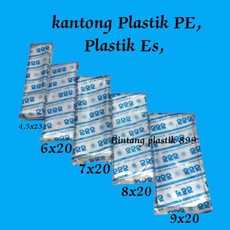 Jual Kantong Plastik Pe Uk 9x20 8x20 7x20 6x20 45x23plastik Gulaplastik Es Shopee Indonesia 8117