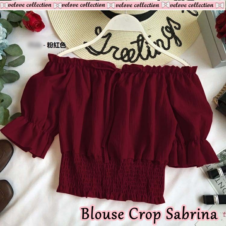 023 BLOUSE SABRIN # Pakaian Wanita Dewasa  Gaya Kekinian Baru Murah Grosir Tanah Abang