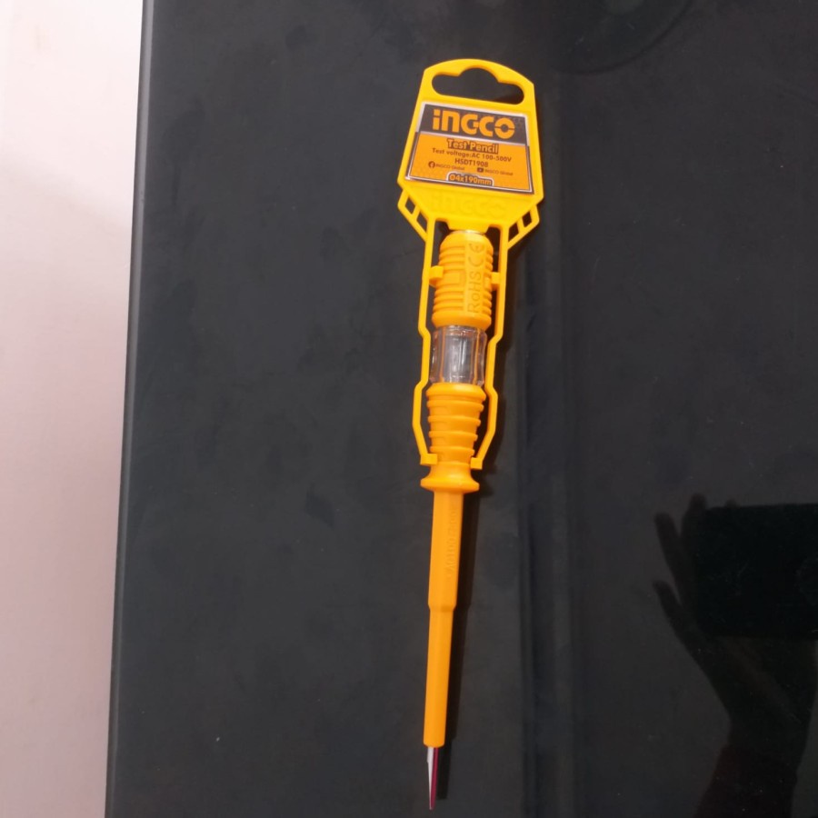 Obeng Tespen Listrik Ingco HSDT1908 Tespen AC 100 - 500V 500 Volt