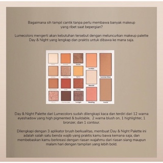 Image of thu nhỏ lumecolors 12 colors eyeshadow day & night palette #3