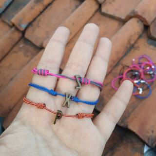 Gelang Inisial Tali Prusik mini | Shopee    Indonesia