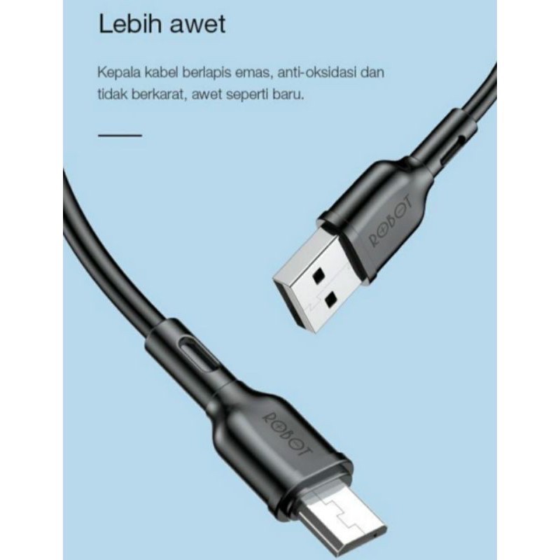 promo 1~pcs kabel data robot rbm100s micro android smartphone original rbm100