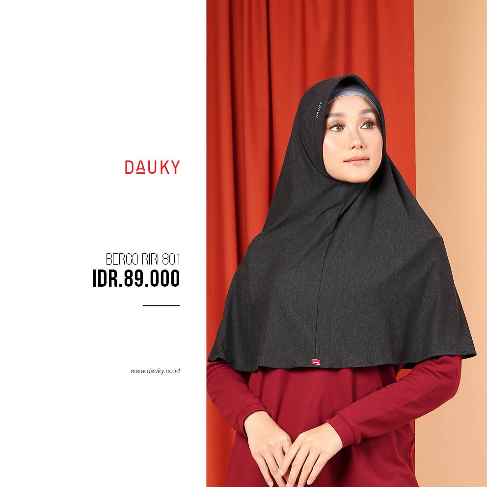 Hijab Instan - Bergo Polos Simple - Bergo Riri Dauky
