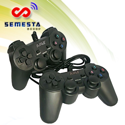 GAMEPAD MTECH DOUBLE ANALOG BLACK