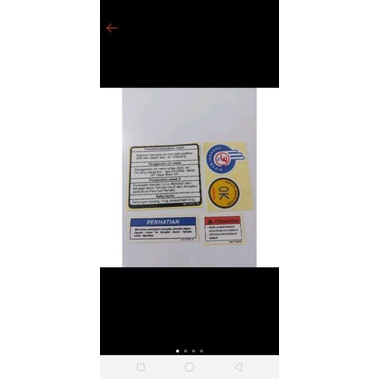stiker dek warning yamaha