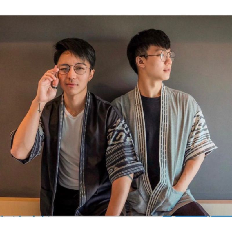 Outer kimono / Outer tenu pria / Outwear tenun keren