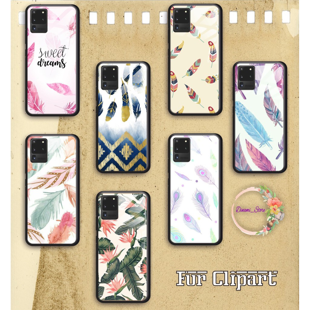 back case glass FUR CLIPART oppo vivo samsung iphone realme all type DST1271