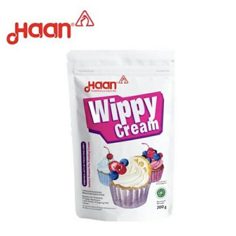 Wippy / Whipping / whipped cream Bubuk Haan 200gram