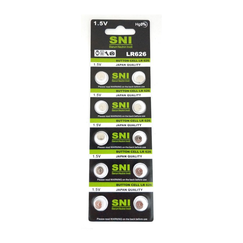 Baterai SNI LR626 Original Battery LR 626 377 AG4 10pcs