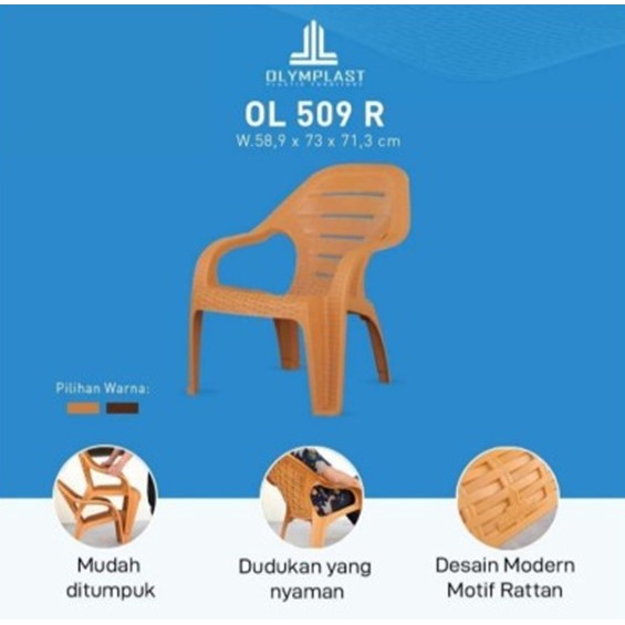 Kursi Santai Plastik Olymplast 509