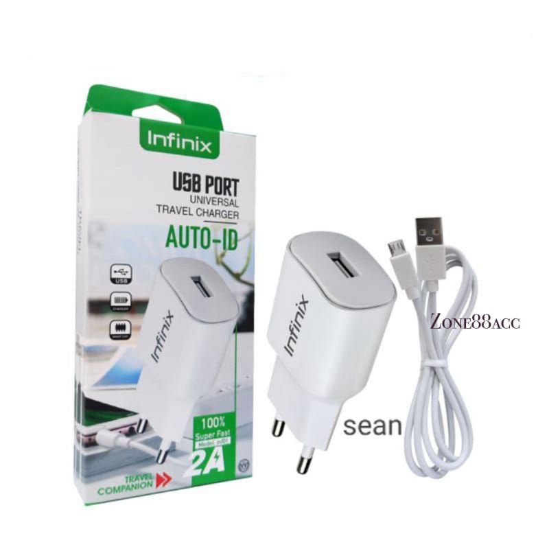 Charger Infinix 2A Model inf01 Fast Charging Micro USB Travel kabel chasan
