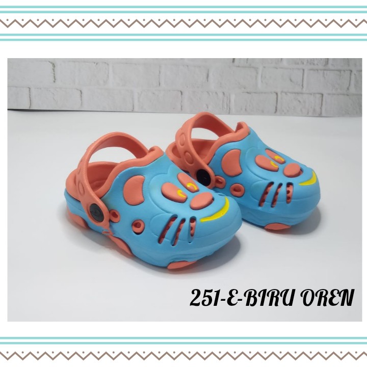 SANDAL DULUX ANAK BALITA - ANAK PAUD MOTIF KUCING LUCU CODE 251E 19-24