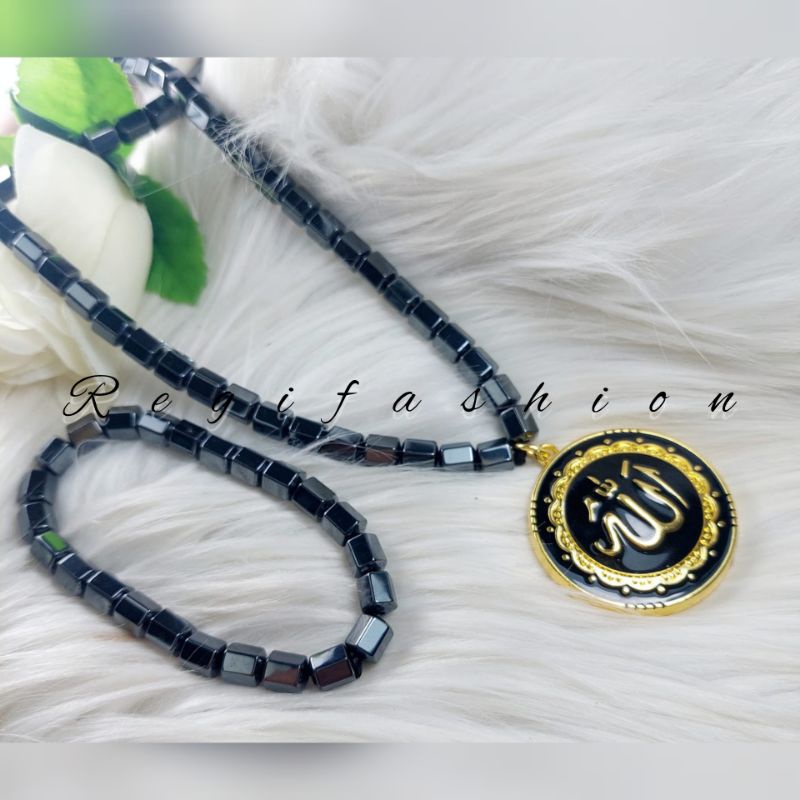 kalung tasbih&amp;gelang terbaru fashion pria terlaris anti karat tidak luntur