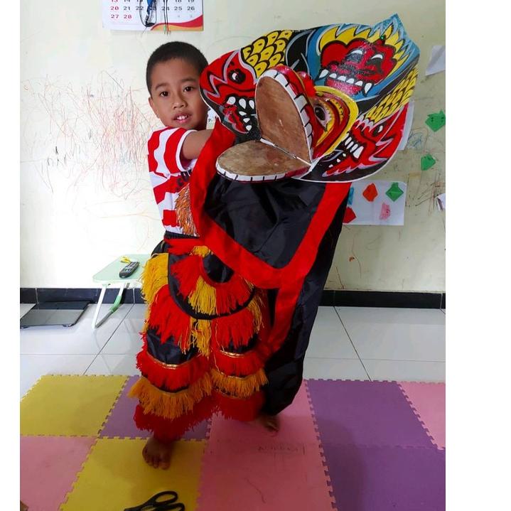 Penjualan Terbanyak.. Mainan Anak Jadul Barongan Anak Umur 4-10 tahun Full Set Baju Celana Kaos Jara