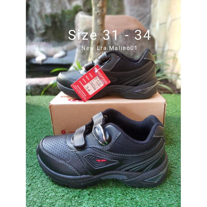  New  Era  Malino 01 Sepatu  Kets Velcro Kretek Sekolah Anak  