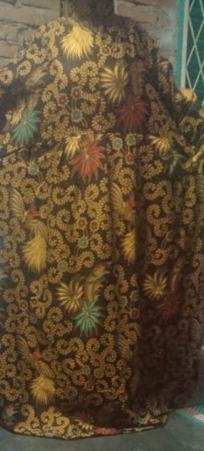 Gamis Batik / Long Dress Batik Motif Sogan Ulir Terbaru