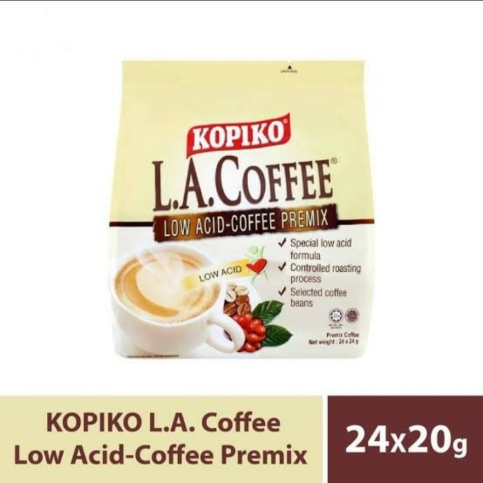 

Kopiko L A white low acid white coffee premix isi 24 sachet