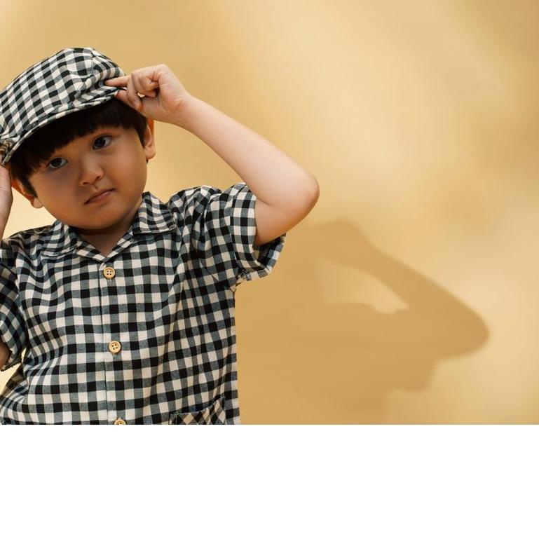 ☎ SOLERAM - ROWAN Flat Hat / Topi Anak - 1-6Y ➵