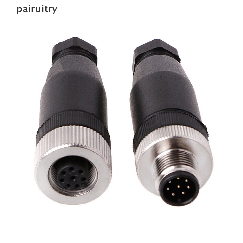 1pc Konektor sensor M12 3 / 4 / 5 pin male / female straight / right angle plug PRT