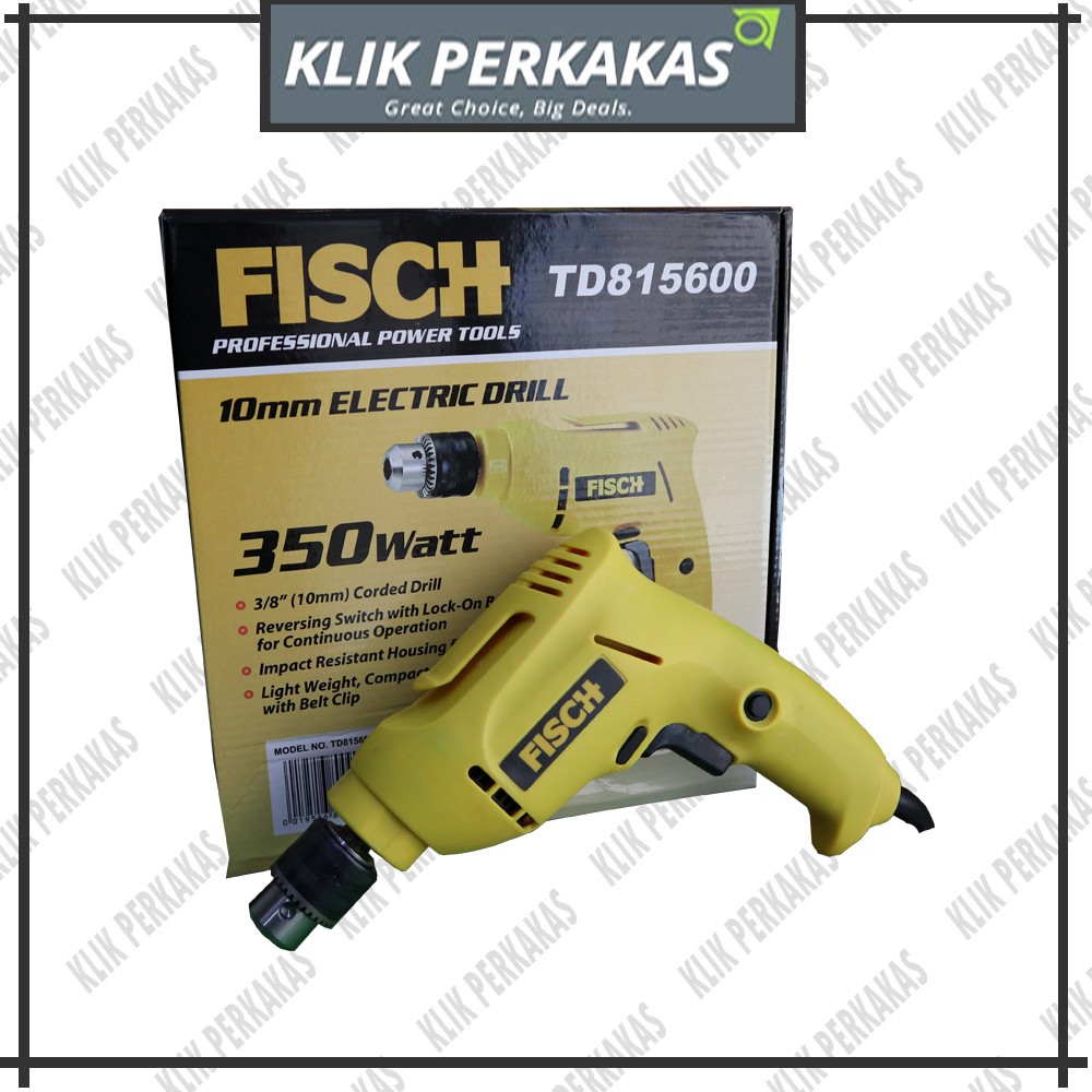 Paket Mesin Bor Fisch 10mm TD815600 + Mesin Planer Modern Paket 2 in 1