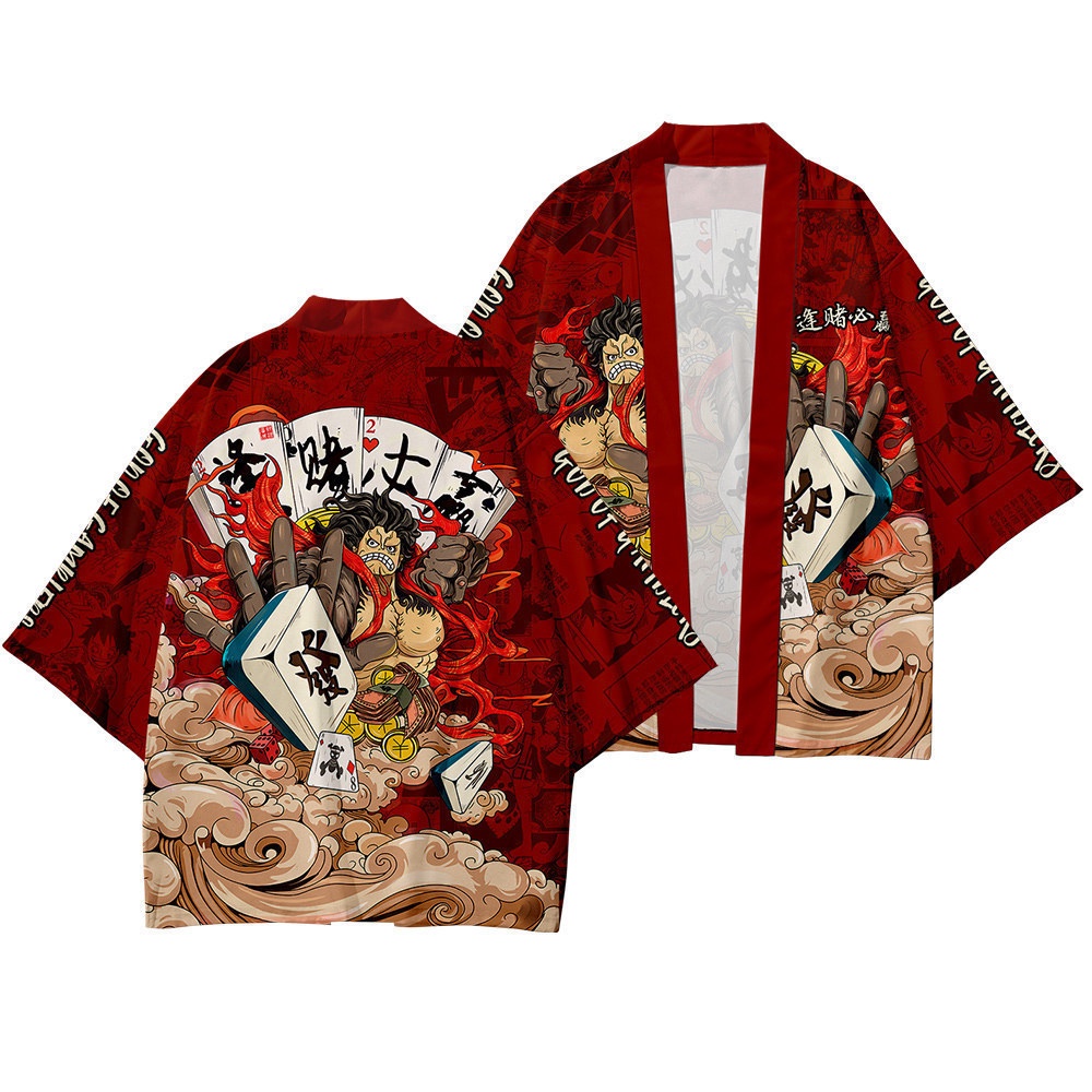 Kimono Haori ANIME JEPANG LUFFY GEAR ONE PIECE