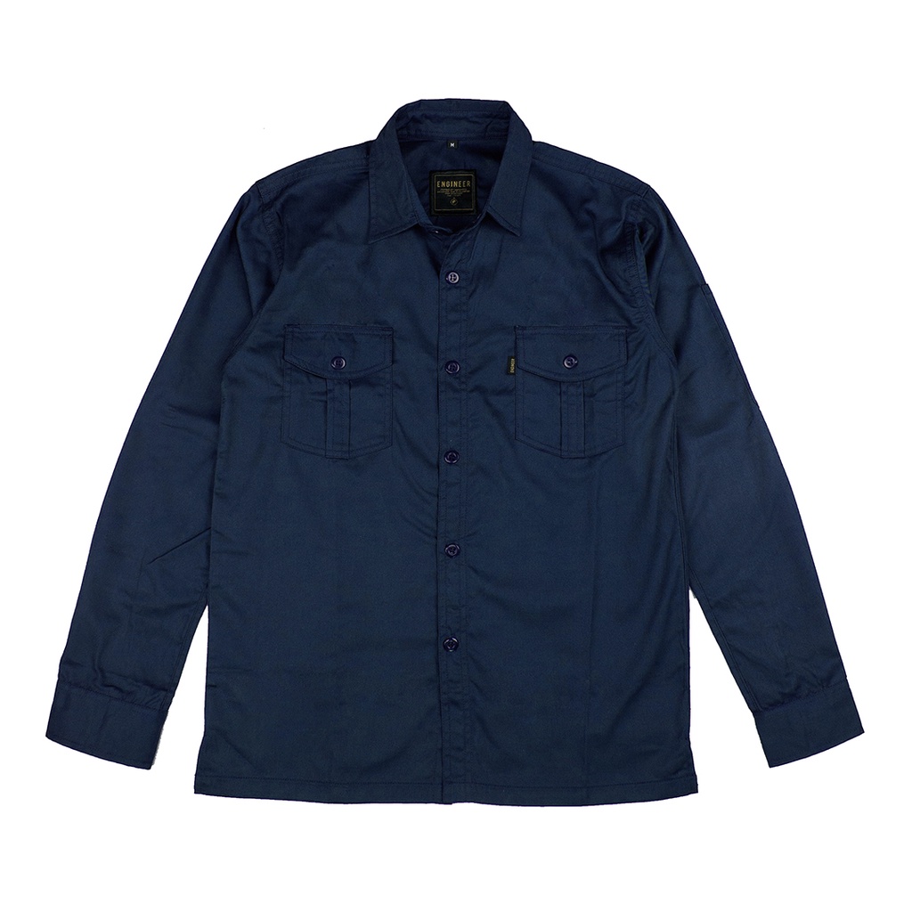 Basic Workshirt - SERI KEMEJA POLOS PANJANG UNISEX by ENGINEER