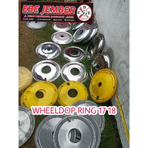 Penutup velg / wheeldop motor ring 17 dan wheeldop ring 18 stainless alumunium dan plastik bebek typ