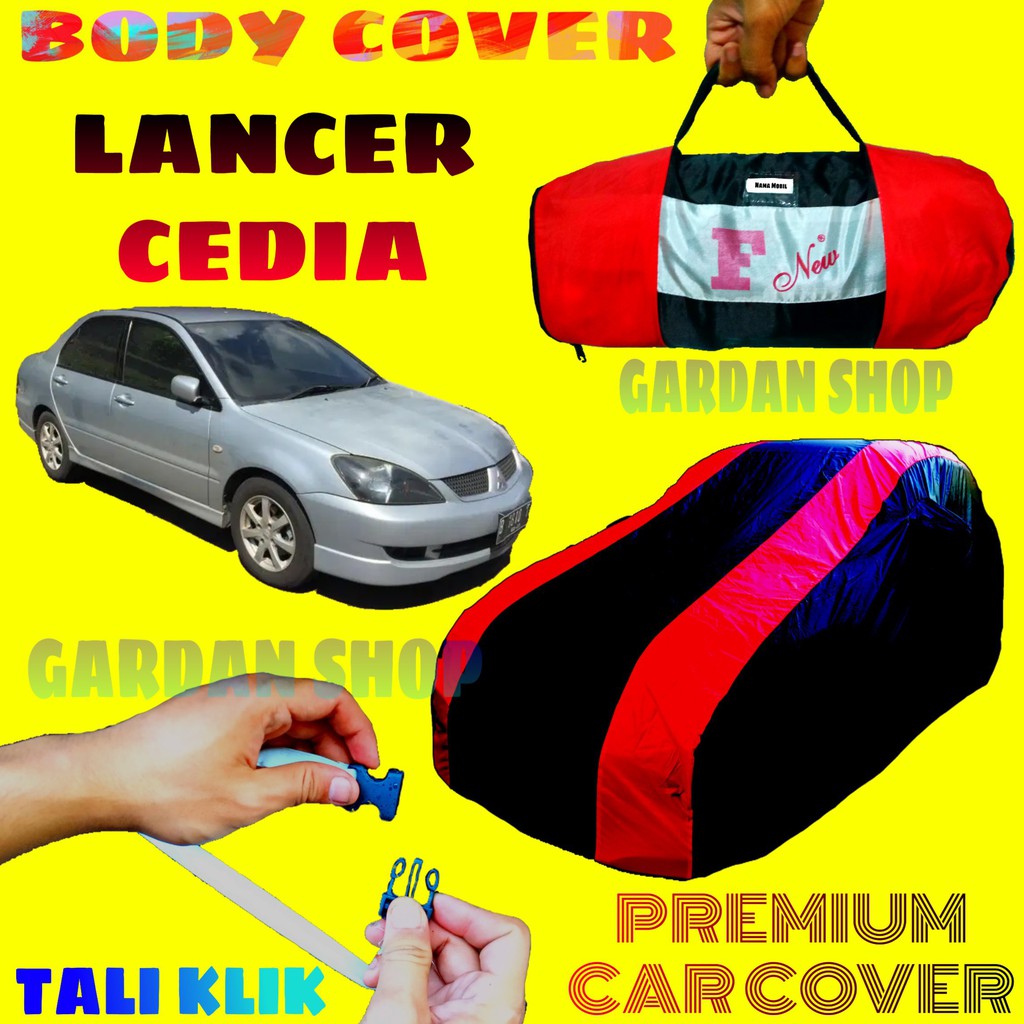 Body Cover LANCER Cedia Sarung MERAH Penutup Pelindung Bodi Mobil Mitsubishi Lancer PREMIUM Cover