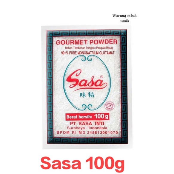 

Sasa micin penyedap rasa bumbu masak 100gram