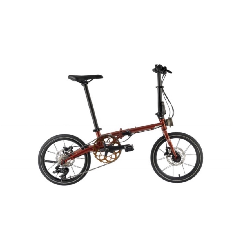 SEPEDA LIPAT ELEMENT TROY 10 SPEED NEW 2022 16 INCH BROWN CHROMOLY, HYDRAULIC, 10 SPEED