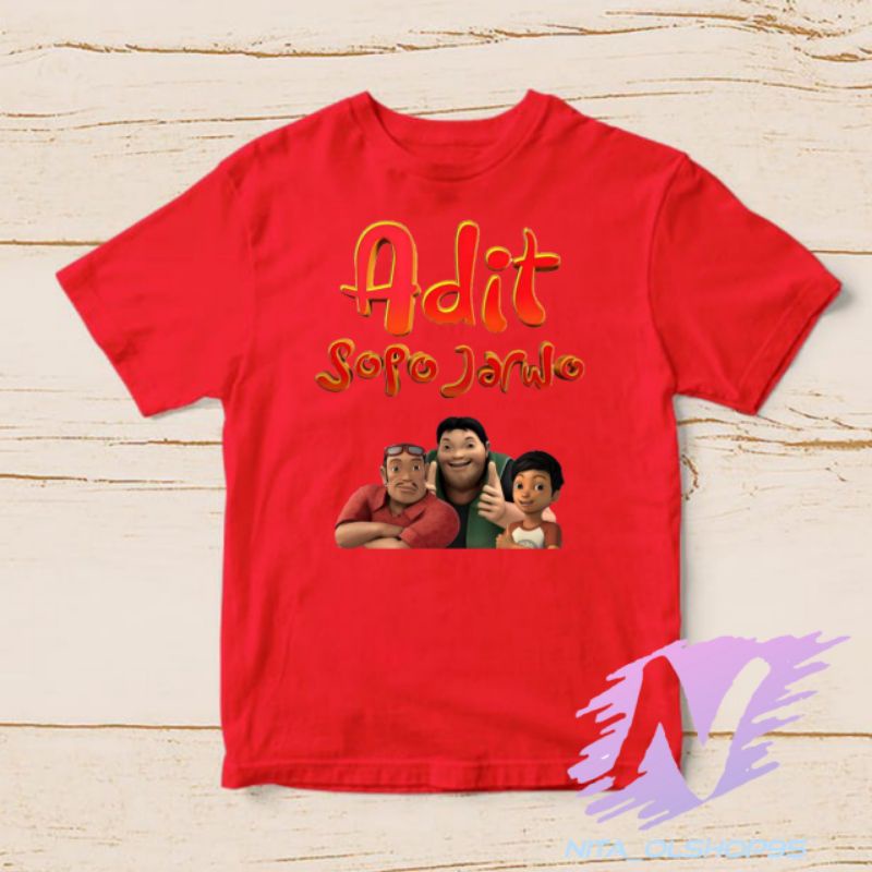 baju Adit sopo Jarwo kaos anak adit solo dan Jarwo cinema series tv