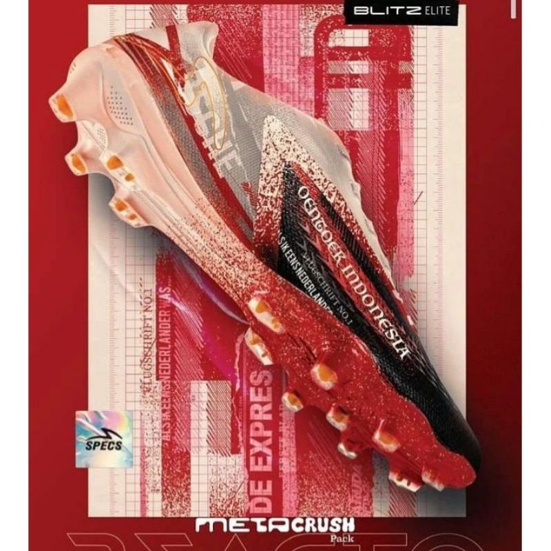 SEPATU SEPAK BOLA SPECS REACTO BLITZ ELITE GARUDA ATTACK