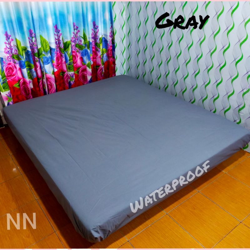 Sprei waterproof polos , sprei anti air-Gray