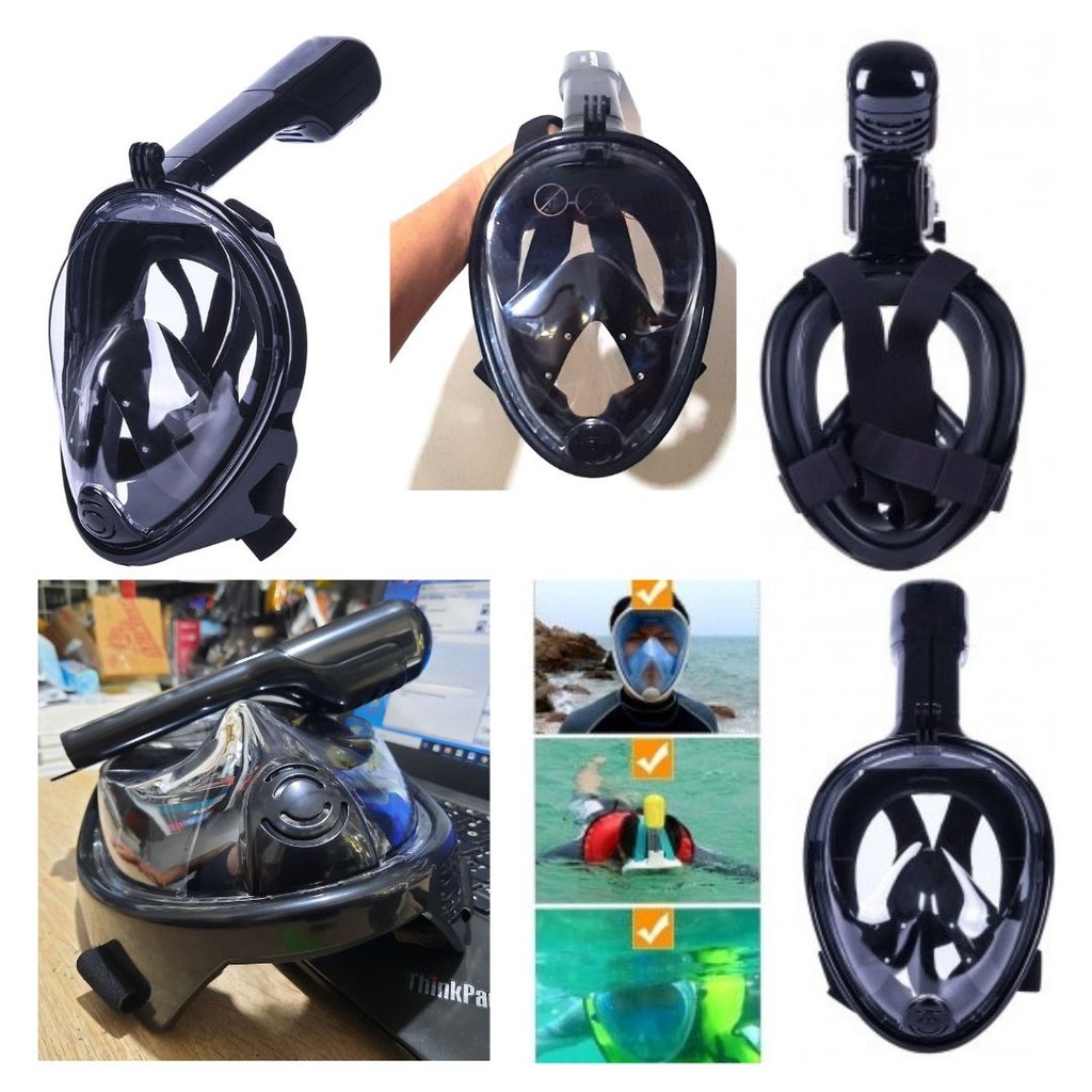 Kacamata Renang Menyelam Snorkeling Fullface XL With Cam Adapter 111140