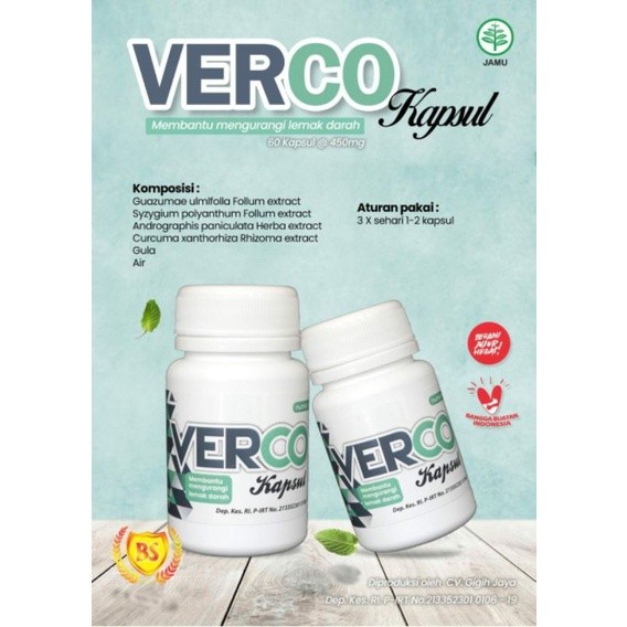 Biosyafa Verco Kapsul (Kolesterol, Trigliserida, Fatty Liver)