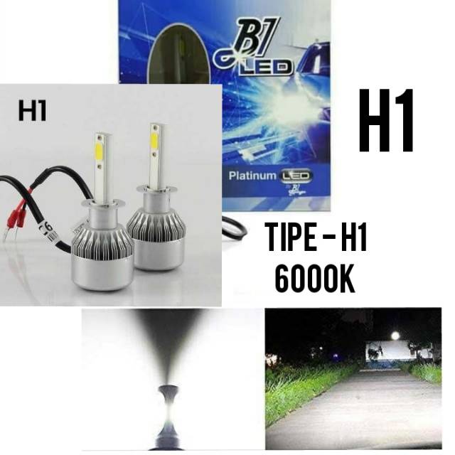 Bulb hid led h1 6000k