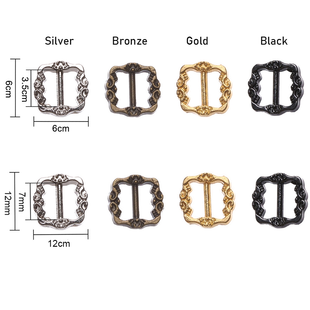 ROW 20/40pcs High Quality 3.5mm/7mm Girls Toys Mini Ultra-small 4 Colors Tri-glide Buckle