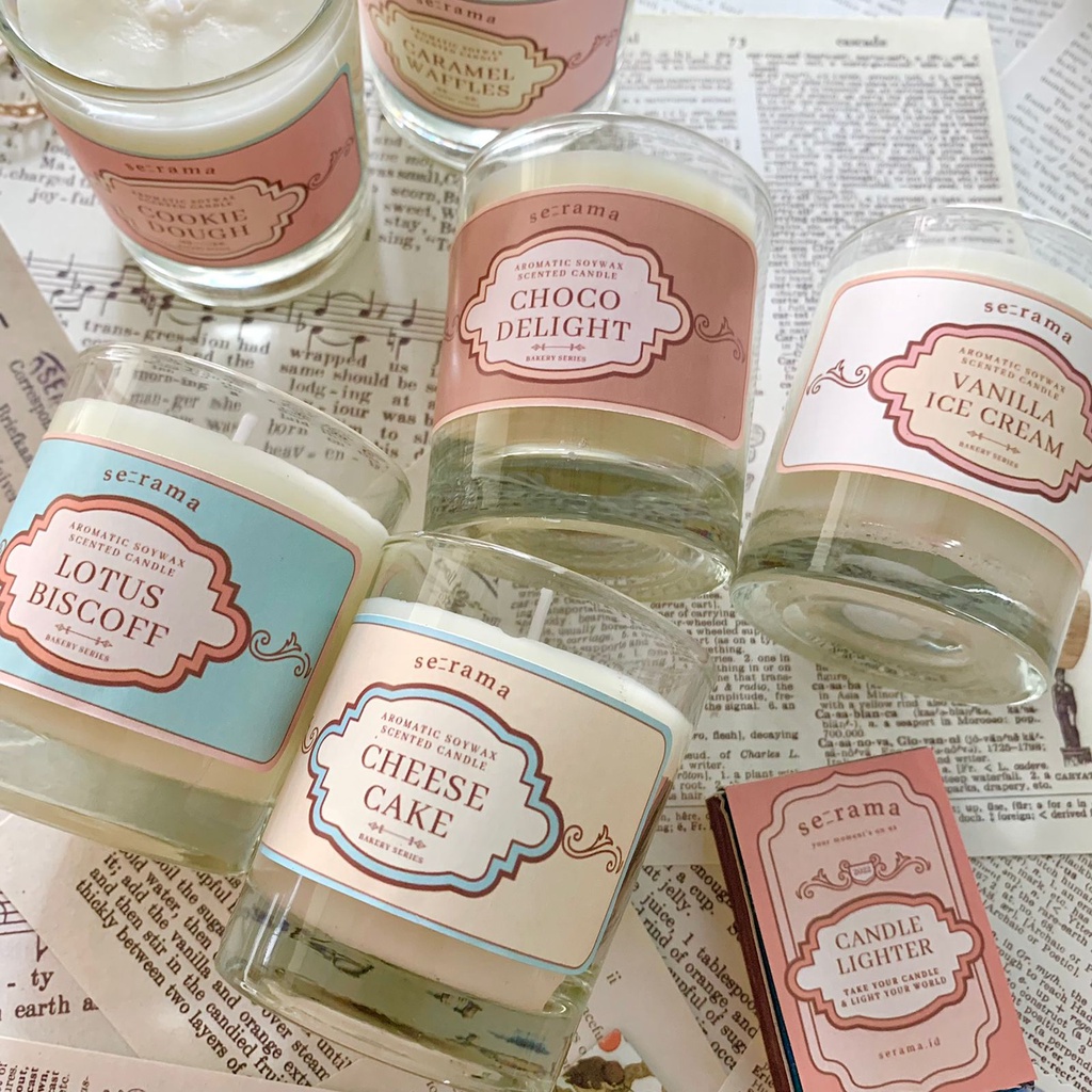 Serama - Scented Candle Bakery Shop Series 100% Soywax | Lilin Aroma Terapi Pewangi Ruangan