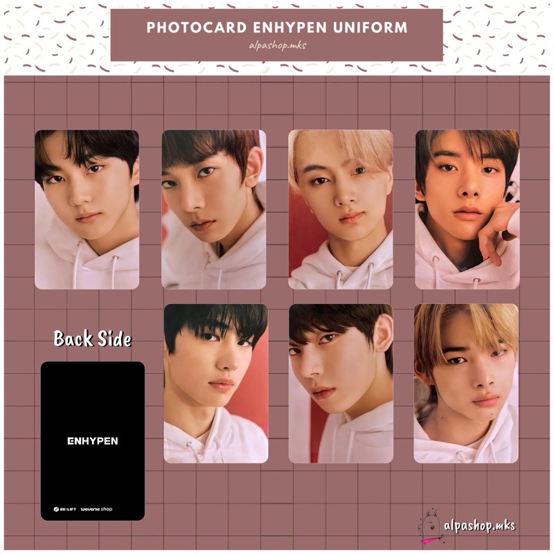 ENHYPEN UN0FF UNIFORM PHOTOCARD