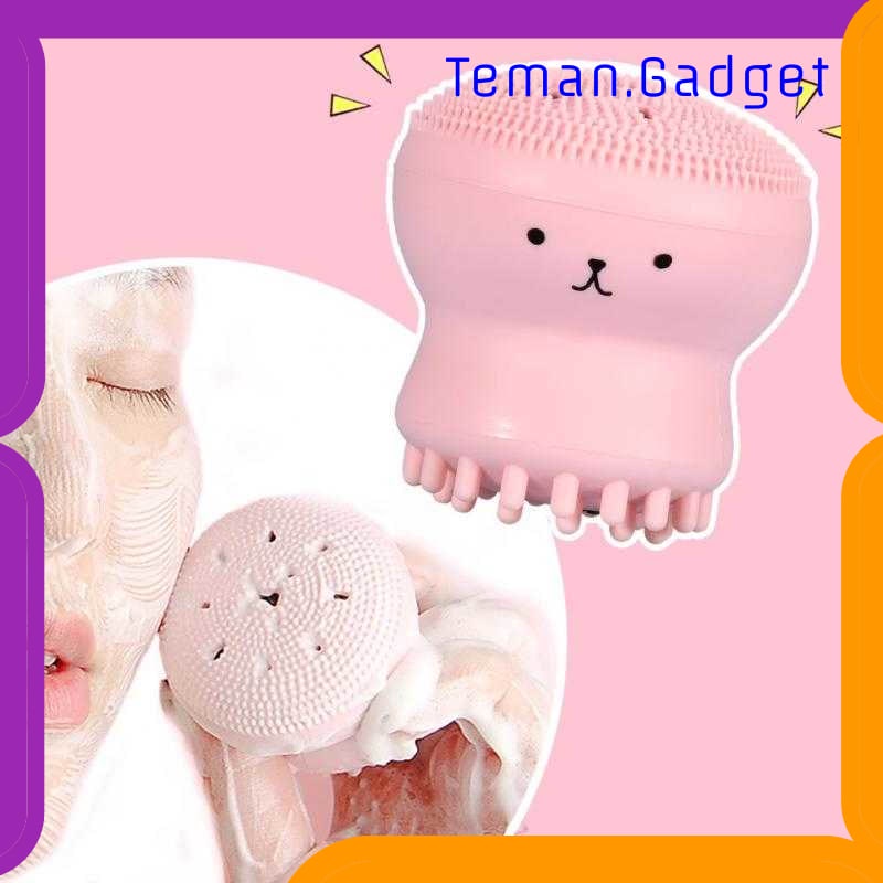 TG-FE245 HUAMIANLI FACIAL CLEANSING PAD SCRUB FACE WASHING BRUSH JELLYFISH