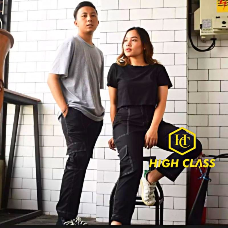 [HC]™ [UNISEX] Amber Chino Pants Wanita / Celana Korea Cewek Terbaru / Baggy Kulot