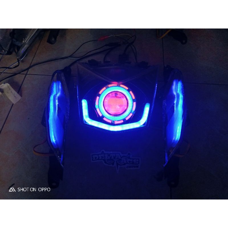 Projie & Lampu Alis Beat fi 2013 - 2015 l Custom Lampu Honda Beat fi