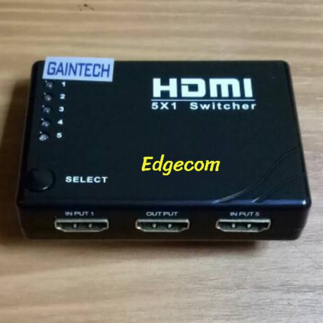 HDMI Switcher 5x1 + Remote GAINTECH