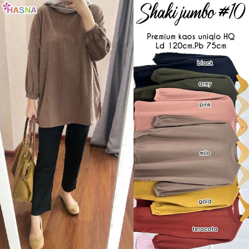 atasan uniqlo jumbo ld 120//saki//shaki blouse by Hasna