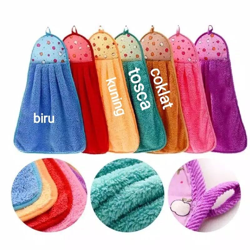 Kain Lap Tangan Gantung Kain Lap Tangan Motif Lap Gantung Dapur Wastafel Hand Towel