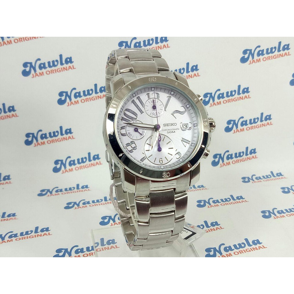 Seiko Ladies SNDZ73P1 Chrono Pearl Dial - Jam Tangan Wanita SNDZ73