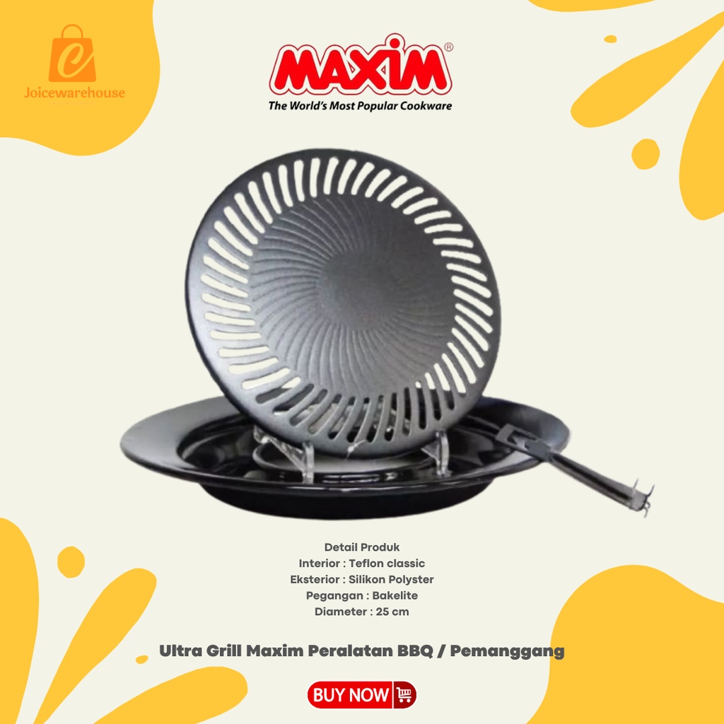 [TERLARIS] Ultra Grill Maxim. Panggangan Bulat Maxim Kompor. Peralatan BBQ / Pemanggang