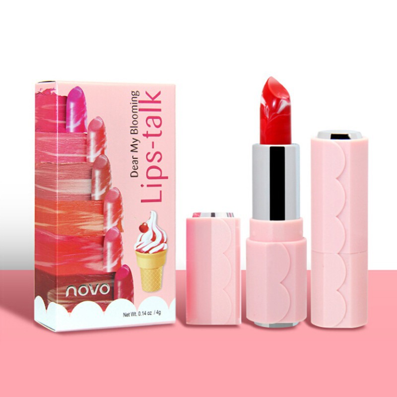 NOVO Lipstick Bentuk Es Krim Warna Pink | Shopee Indonesia