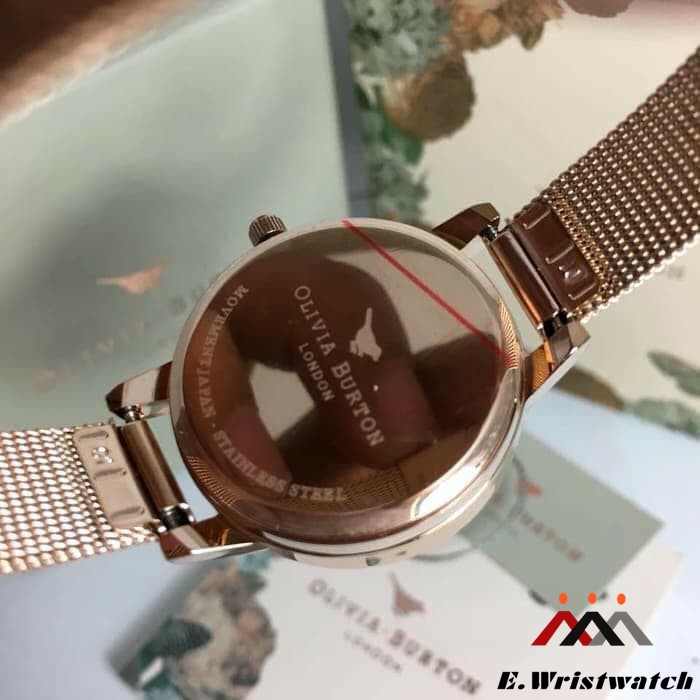 JAM OLIVIA BURTON 3D ROSEGOLD 30MM ORIGINAL JAM TANGAN WANITA ORIGINAL GARANSI