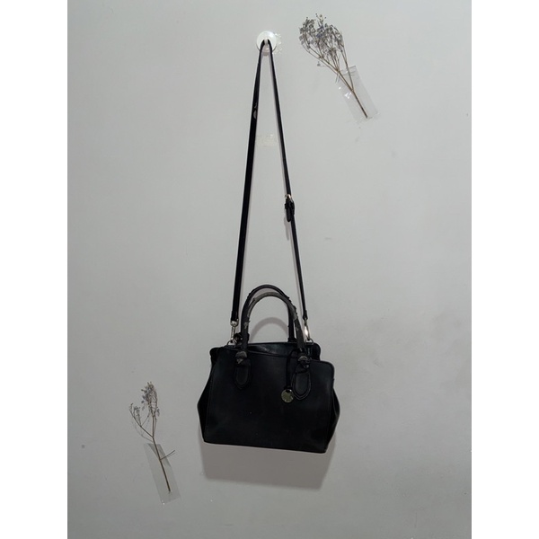 Black Sling Bag by OBERMAIN